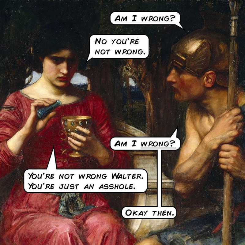 Illustration for article titled Pop Quotery combines fine art with equally fine movie quotations